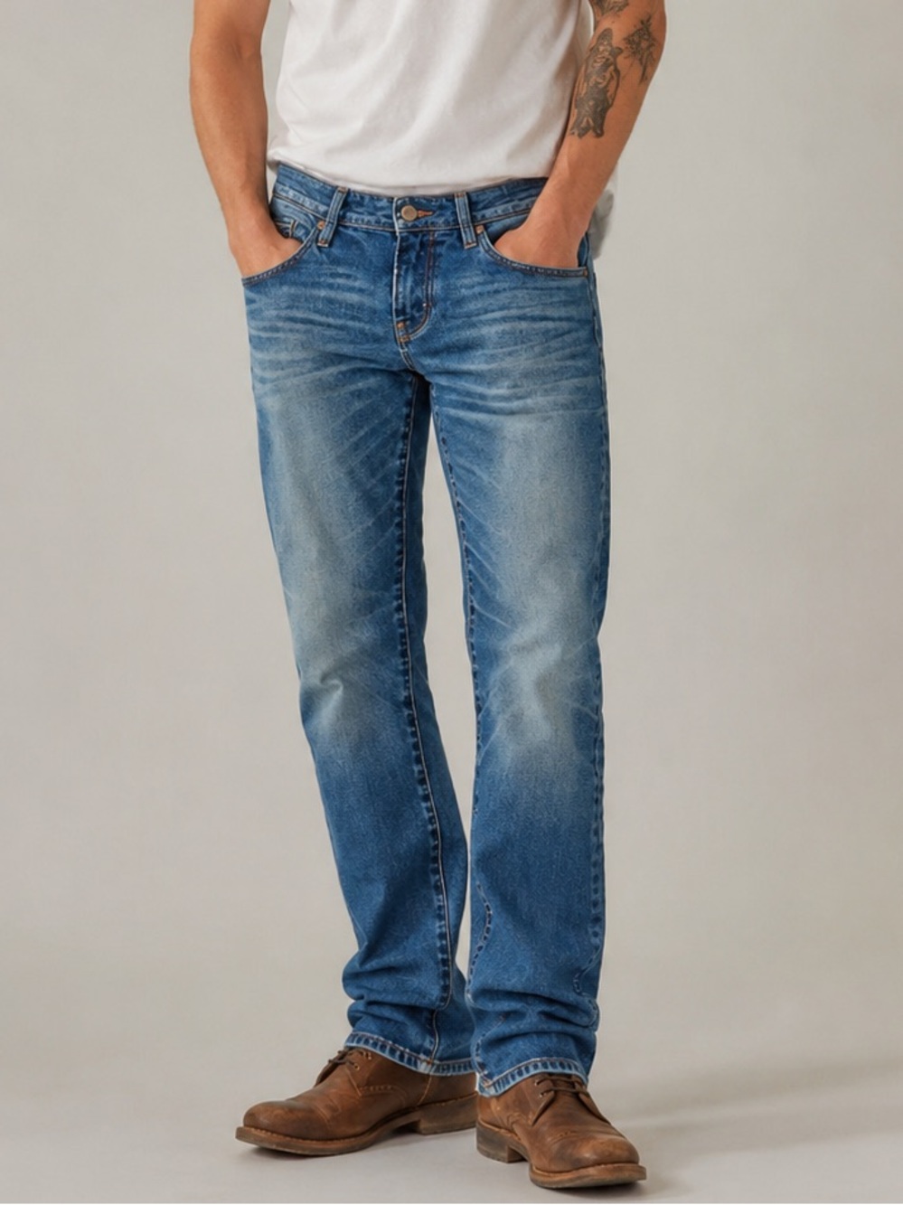 Buckle Black Fit No. 53 Straight Leg Jeans Men’s 28x32 Premium Candiani Denim
